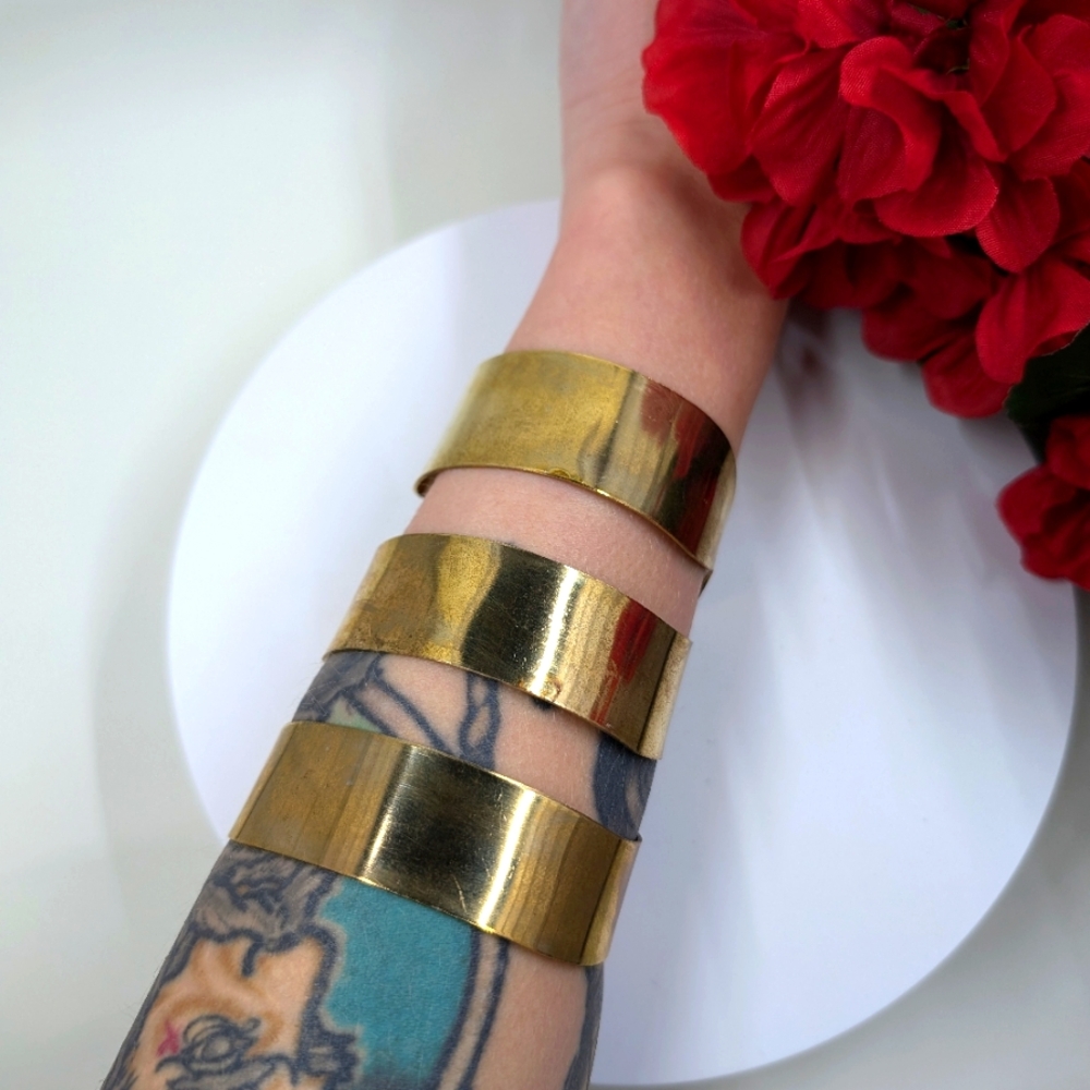 Gorgeous Gold Arm / Forearm Cuff Style Vintage Bracelet